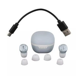 Altec Lansing NanoBuds 2.0 True Wireless Bluetooth Earbuds (MZX5000) - Icy Blue